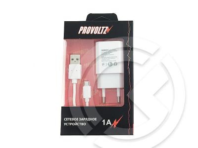 Лот: 15238604. Фото: 1. СЗУ PROVOLTZ 2в1 1A + microUSB... Зарядные устройства, блоки питания, адаптеры сетевые для смартфонов