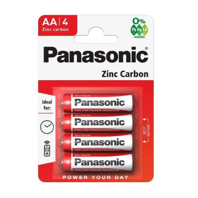 Лот: 22979075. Фото: 1. Батарейка AA Panasonic Zinc-Carbon... Батарейки, аккумуляторы, элементы питания