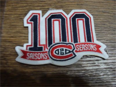 Лот: 8584677. Фото: 1. Нашивка Montreal Canadiens 100-й... Форма