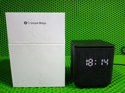 Лот: 21513465. Фото: 1. Яндекс станция Миди Zigbee Черная... Умные колонки