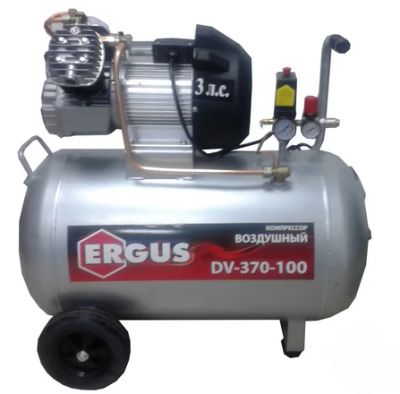 Лот: 3229881. Фото: 1. Компрессор воздушный ERGUS DV-370-100... Пневмоинструмент
