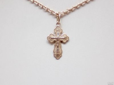 Лот: 13574714. Фото: 1. ЗОЛОТОЙ КРЕСТ 1,15 ГРАММ. Другое (ювелирные изделия, бижутерия, часы)