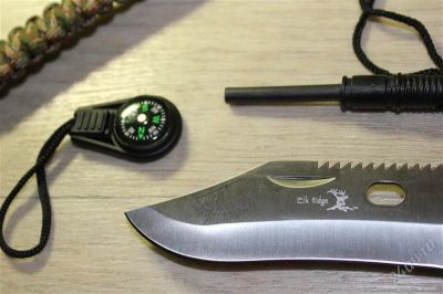 Лот: 2211280. Фото: 1. Elk Ridge Survival Bowie. Ножи, топоры