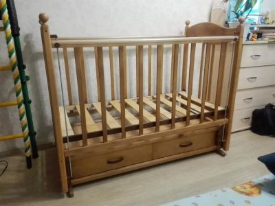 Лот: 10184992. Фото: 1. Детская кровать, отличное состояние... Детские кровати и кроватки