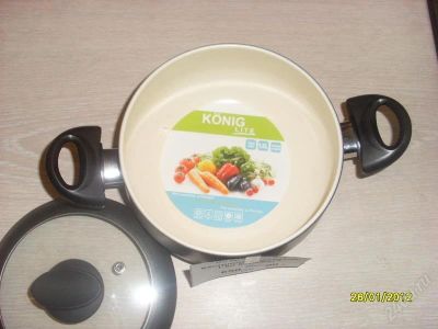 Лот: 1510937. Фото: 1. Кастрюля (керамика) 1,5л. Сковороды и сотейники