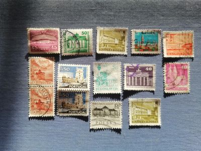 Лот: 25079520. Фото: 1. Марки иностранные. Архитектура... Марки