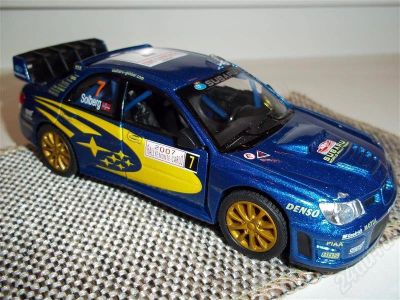 Лот: 654821. Фото: 1. Subaru Impreza WRC 2007 (последняя... Автомоделизм