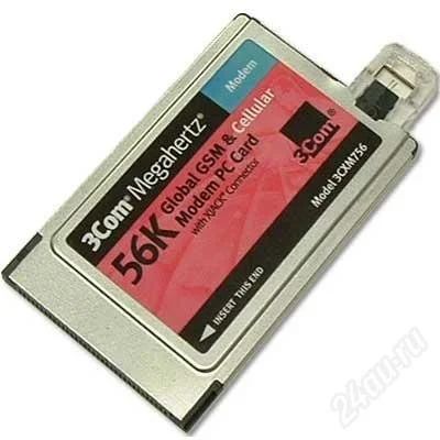 Лот: 436553. Фото: 1. PCMCIA модем 3com 3CXM756. Проводные модемы