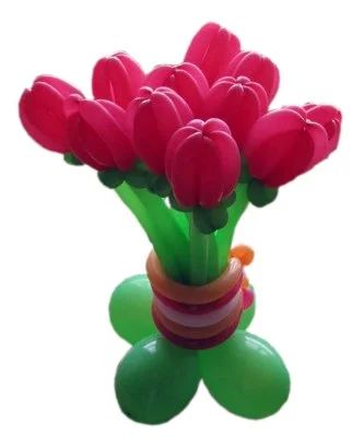 Лот: 5087808. Фото: 1. Тюльпаны из шаров, цветы из шаров... Воздушные шары