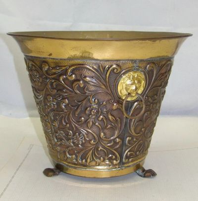 Лот: 13275581. Фото: 1. Кашпо большое Львы (X669). Другое (антиквариат)