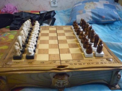 Лот: 6461120. Фото: 1. шахматы в стиле нецке из морской... Другое (антиквариат)