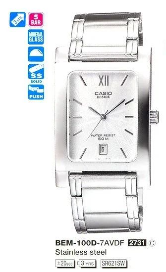 Лот: 13354008. Фото: 1. Часы CASIO Beside BEM-100D-7A... Оригинальные наручные часы