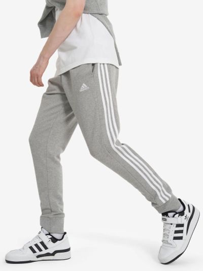 Лот: 22431119. Фото: 1. Брюки мужские adidas 3S, Серый. Другое (спортивная одежда)
