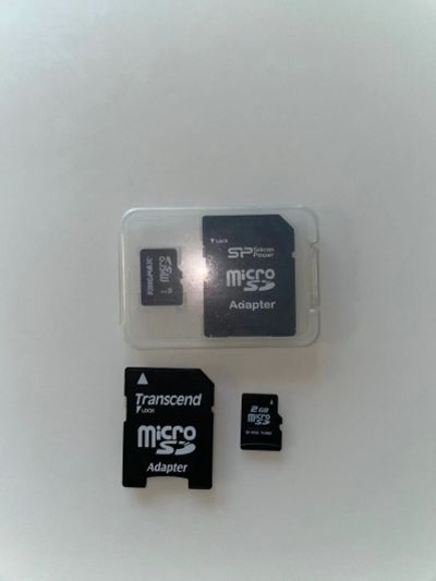 Лот: 19490474. Фото: 1. Карта памяти microSD 2GB + адаптер... Карты памяти