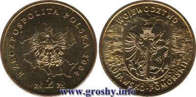 Лот: 5033972. Фото: 1. 2 злотых 2004 Польша, Воеводство... Европа