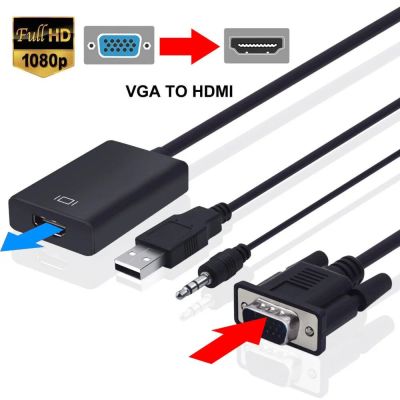 Лот: 6062487. Фото: 1. VGA к HDMI видео конвертер. Шлейфы, кабели, переходники