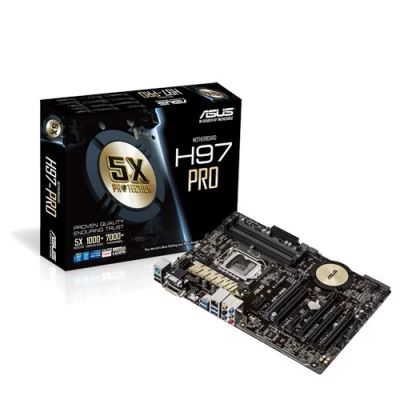 Лот: 8877926. Фото: 1. Материнская плата ASUS H97 PRO. Материнские платы