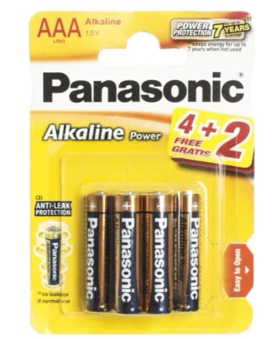 Лот: 20945168. Фото: 1. Батарейки Panasonic LR 3 Alkaline... Батарейки, аккумуляторы, элементы питания