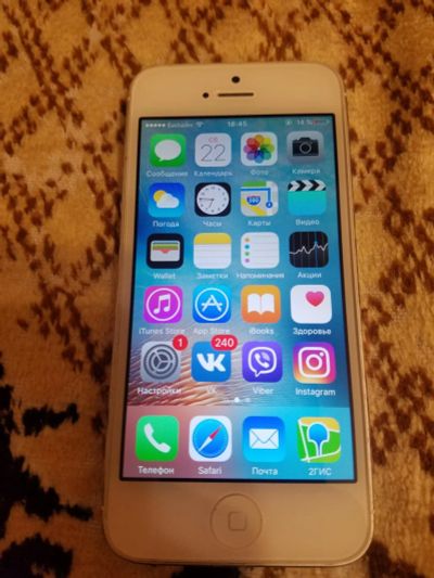 Лот: 8385515. Фото: 1. Iphone 5 16gb white ios 9.3. Смартфоны