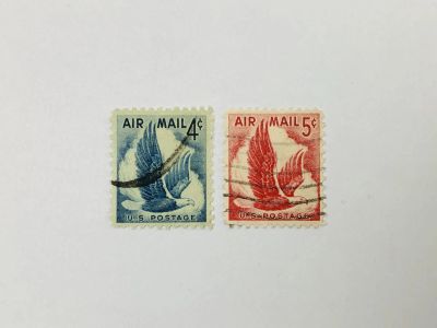 Лот: 23963940. Фото: 1. Авиапочта. Белоголовый орлан... Марки