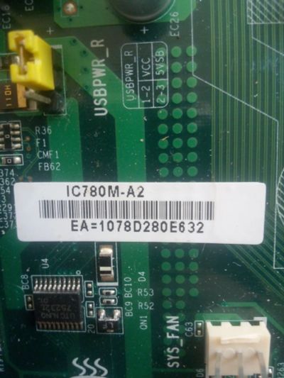 Лот: 24930272. Фото: 1. ECS IC780m-a2. Материнские платы