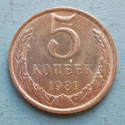 Лот: 13735550. Фото: 1. 5 копеек 1981. Россия и СССР 1917-1991 года