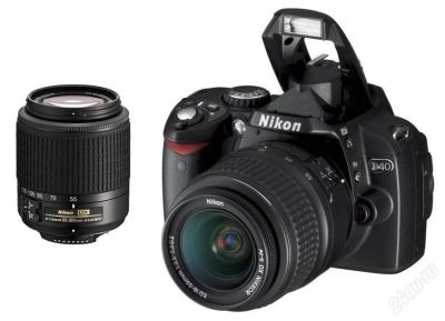 Лот: 794357. Фото: 1. Nikon D40 Double Kit. Цифровые зеркальные