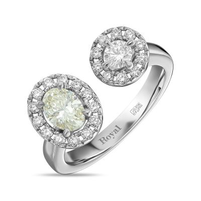 Лот: 24635522. Фото: 1. Кольцо с бриллиантами. Кольца, перстни