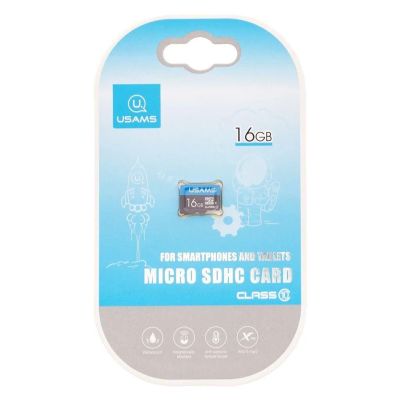 Лот: 22150715. Фото: 1. КАРТА ПАМЯТИ USAMS microSDHC 16GB... Карты памяти