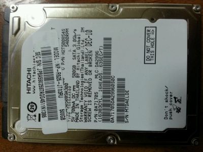 Лот: 8664304. Фото: 1. HDD Hitachi 500Gb Sata II. Жёсткие диски