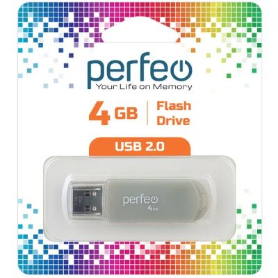 Лот: 24948903. Фото: 1. Флеш-накопитель USB2.0 4Gb Perfeo... USB-флеш карты