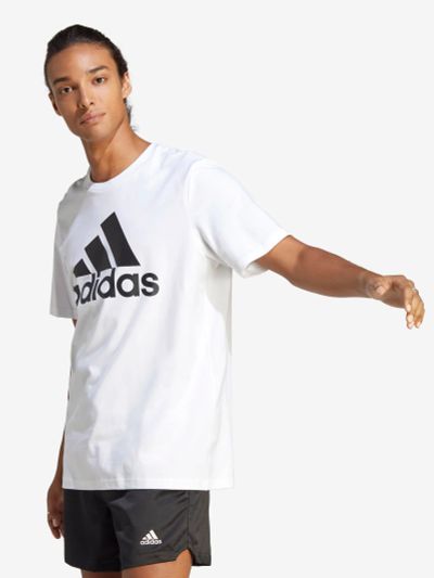Лот: 24333551. Фото: 1. Футболка мужская adidas, Белый. Другое (спортивная одежда)