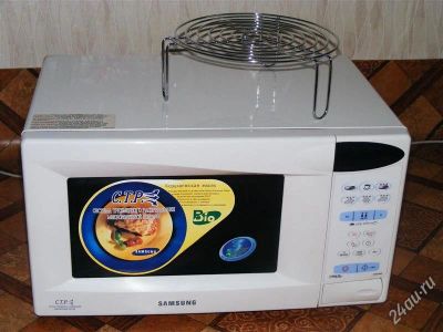 Лот: 2488380. Фото: 1. Микроволновая печь с грилем Samsung... Микроволновки, мини-печи