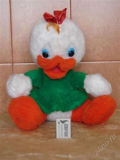 Лот: 1337788. Фото: 1. Мягкая игрушка Утка Поночка. Игрушки