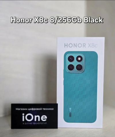 Лот: 25704269. Фото: 1. Honor X8c 8/256Gb Black (Новый... Смартфоны