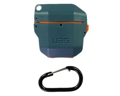 Лот: 20888380. Фото: 1. Чехол AirPods 1/2 UAG (синий). Чехлы, бамперы