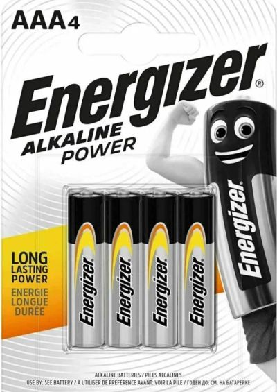 Лот: 17835278. Фото: 1. Батарейки ААА 4шт Energizer. Батарейки, аккумуляторы, элементы питания