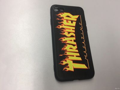 Лот: 13414095. Фото: 1. Чехол iPhone 7/8 с принтом (Thrasher... Чехлы, бамперы