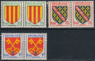 Лот: 25018932. Фото: 1. 1955. Франция. Герб. н.с. № 1065... Марки