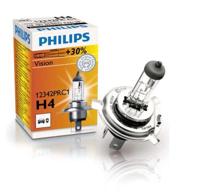Лот: 10995860. Фото: 1. Автолампа Philips Vision H4 12В... Оптика и освещение