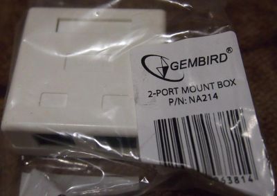 Лот: 5129897. Фото: 1. Розетка RJ-45, 5е, Gembrid 2-х... Другое (сетевые устройства)