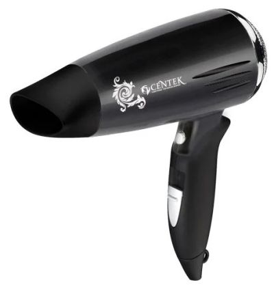 Лот: 11221090. Фото: 1. Фен Centek CT-2220 черный/хром... Укладка и стрижка волос, бритьё, эпиляция