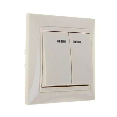 Лот: 21541642. Фото: 1. Выключатель 2 кл., с/у с подсветкой... Комплектующие