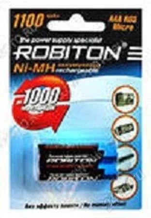 Лот: 2824796. Фото: 1. Аккумулятор Robiton AAA 1100... Батарейки, аккумуляторы, элементы питания