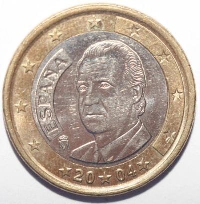 Лот: 11607515. Фото: 1. 1 евро 2004 год. Испания. Европа