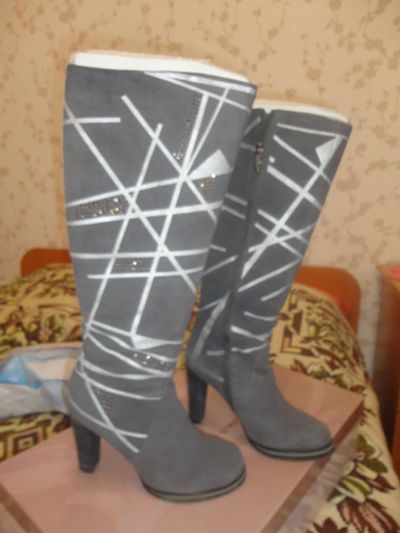 Лот: 8467146. Фото: 1. зимние сапоги р-р 38. Сапоги