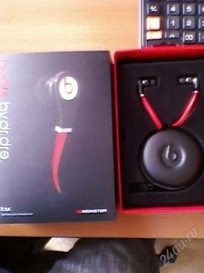 Лот: 1700236. Фото: 1. Monster cable beats by Dr.Dre... Наушники, гарнитуры
