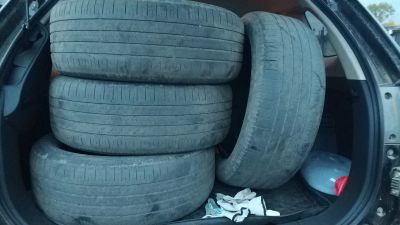 Лот: 16700559. Фото: 1. Goodyear, 225/55 R18 б/у. Шины
