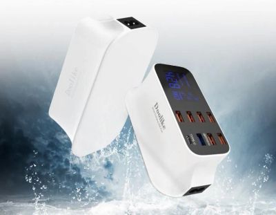 Лот: 22150334. Фото: 3. СЗУ DOOLIKE 8USB 8A QC 3.0 TYPE-C... Смартфоны, связь, навигация
