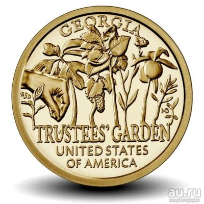 Лот: 15423096. Фото: 1. США 1 доллар 2019 года. 5 монета... Америка